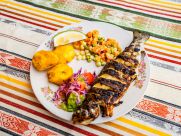 viventura Banos food Grilled fish Pailon del Diablo